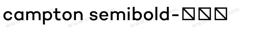 campton semibold字体转换